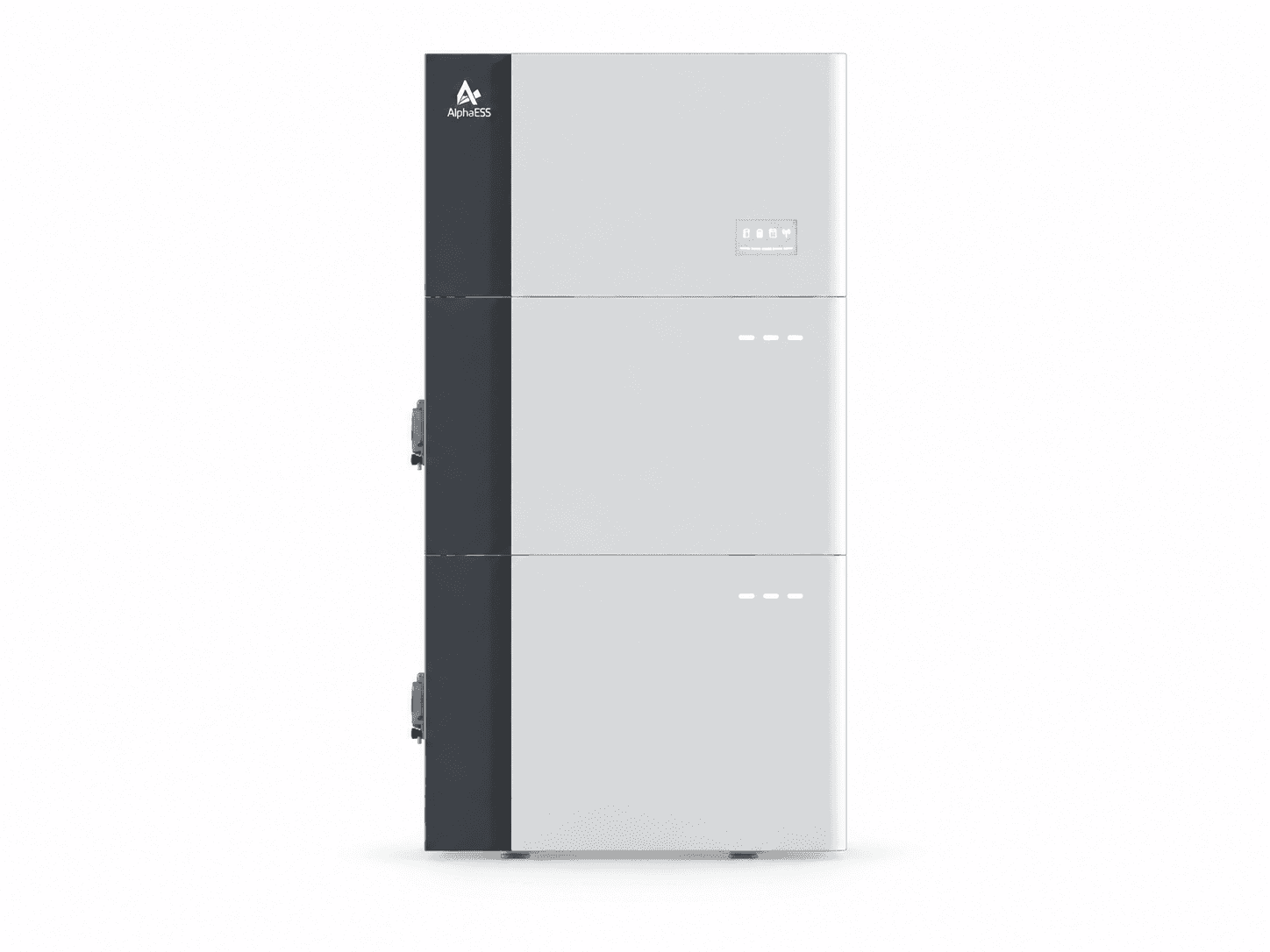 AI studio illustration: AlphaESS S5 inverter above two BAT-9.3S battery modules; the review covers one battery module.