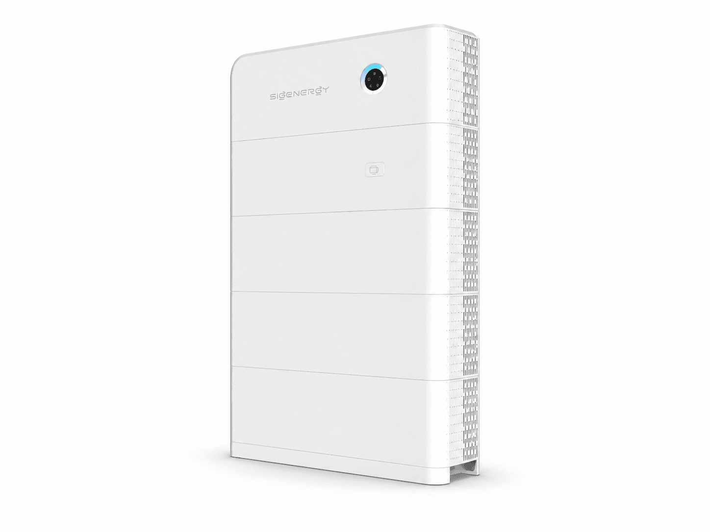 AI studio illustration: Sigenergy SigenStor family reference tower with controller; exact generation and configuration unconfirmed.