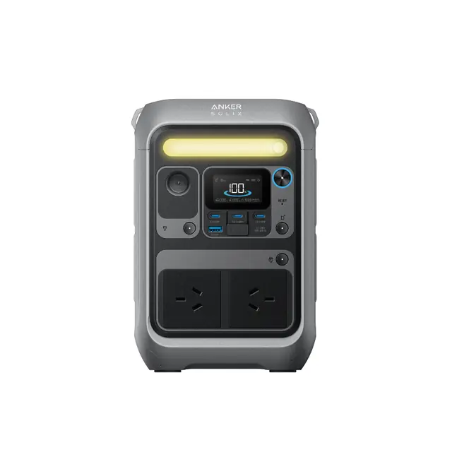 Anker SOLIX C300 AC with two Australian AC sockets, front view